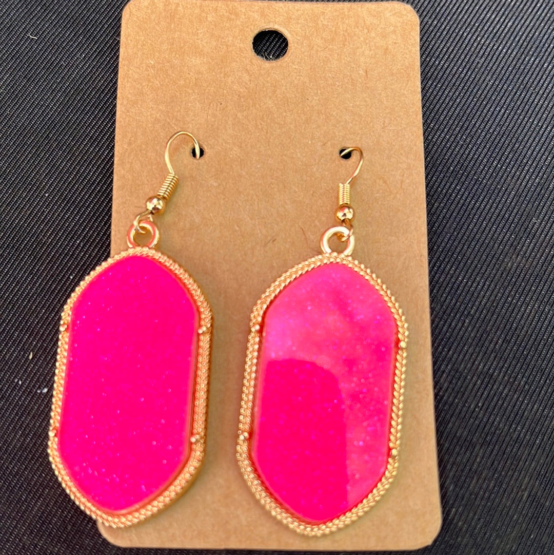 Hot Pink Earrings