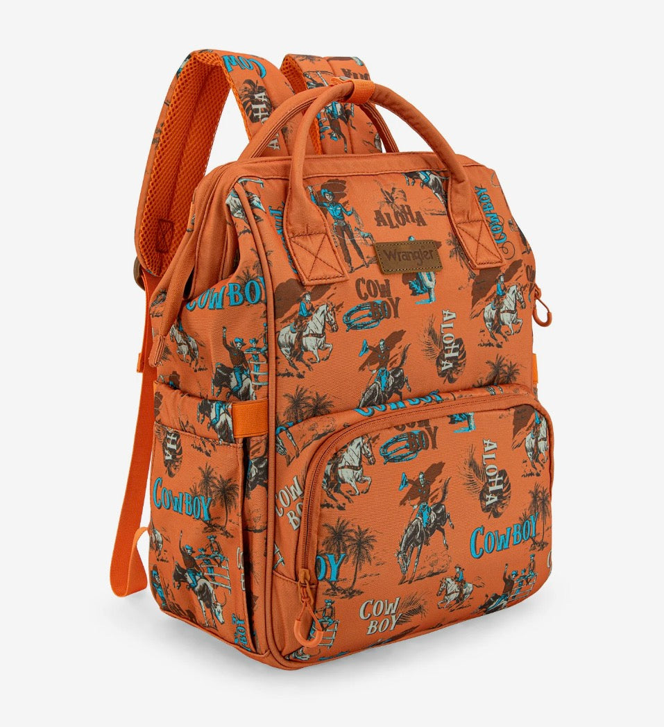 Wrangler Cowboy Print Backpack