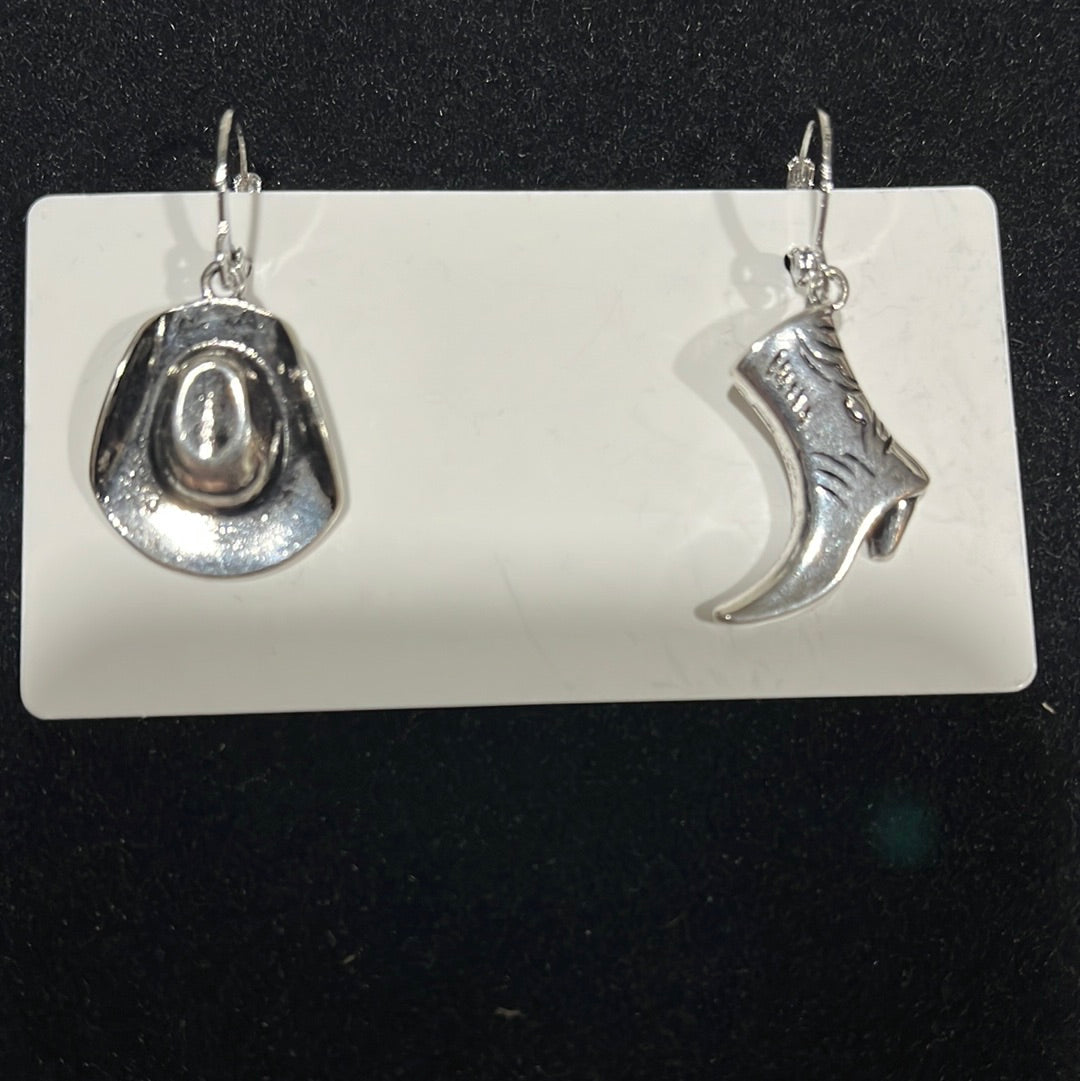 COWBOY HAT and BOOT EARRINGS