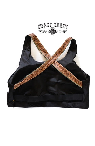 SADDLE STRAP SWIM TOP