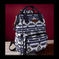 Wrangler Aztec Southwestern Pattern Dual Sided Print Multi-Function Backpack~BLACK