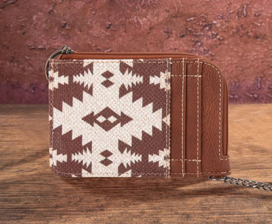 WRANGLER Southwestern Card Case ~LIGHT BROWN