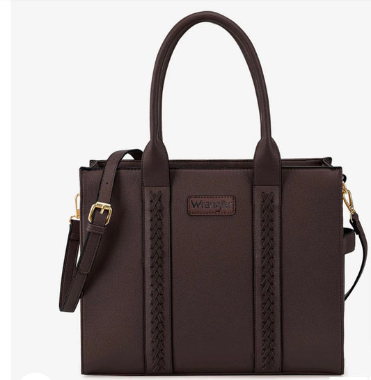 Wrangler Leather Tote~Chocolate
