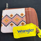 Wrangler Southwestern Print Card Case - Coffee