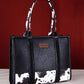 Wrangler Tote ~Cow Print