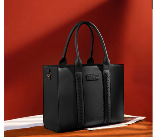 WRANGLER CARRY ALL TOTE/CROSSBODY~BLACK