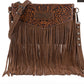 WRANGLER VINTAGE FLORAL FRINGE CROSSBODY