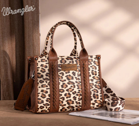 Wrangler Leopard Crossbody- Brown
