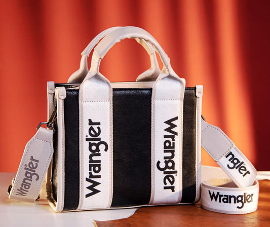 Wrangler Color Block tote/crossbody~BLACK