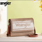 Wrangler Logo Waxed Canvas Wallet/Crossbody-Khaki