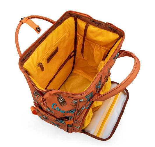 Wrangler Cowboy Print Backpack