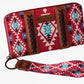 WRANGLER ALLOVER AZTEC DUAL SIDED PRINT CANVAS WALLET - BURGUNDY