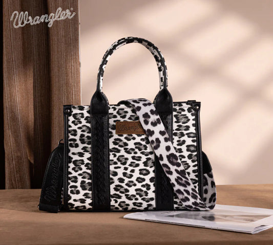 Wrangler Leopard Crossbody -Black