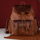 Wrangler Vintage Floral Tooled Backpack - Brown