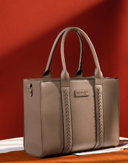 WRANGLER CARRY ALL TOTE/CROSSBODY~KHAKI