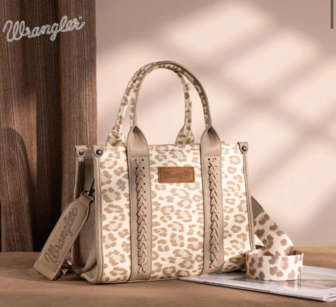 Wrangler Leopard Crossbody-Bone