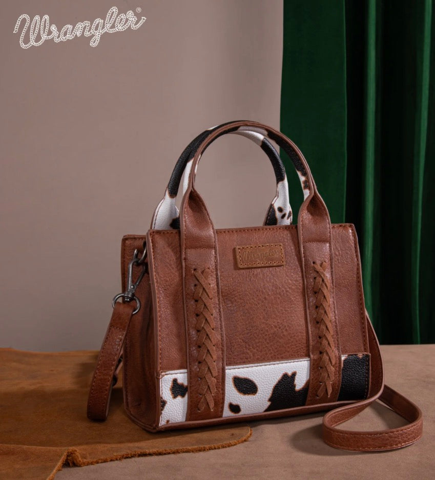 Wrangler Cow Print Mini Tote/Crossbody