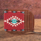 WRANGLER Southwestern Card Case~ Burgundy