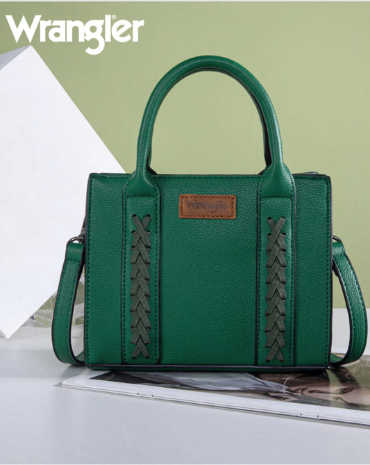 Wrangler Whipstitch Mini Crossbody- DARK GREEN