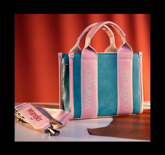 Wrangler Color Block tote/crossbody~Turquoise