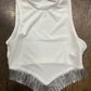 Fringe Trim Tank white
