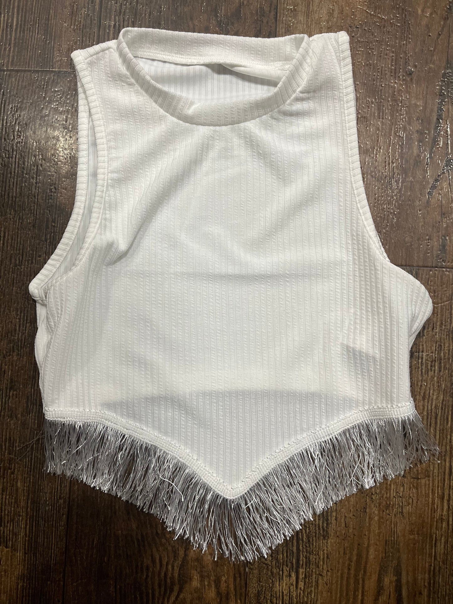 Fringe Trim Tank white