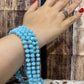 SKY BLUE BEADED NECKLACE