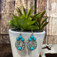 4 STONE TURQUOISE EARRINGS