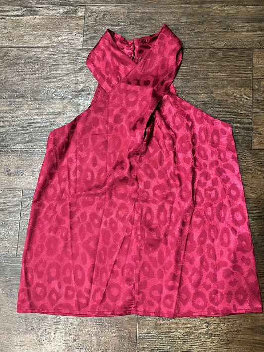 LEOPARD BAE TOP (BURGUNDY)