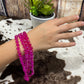 Clear Pink Long Beaded Necklace