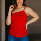 RED ASYMMETRICAL TANK