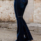 DARK WASH FLARE LEG JEANS